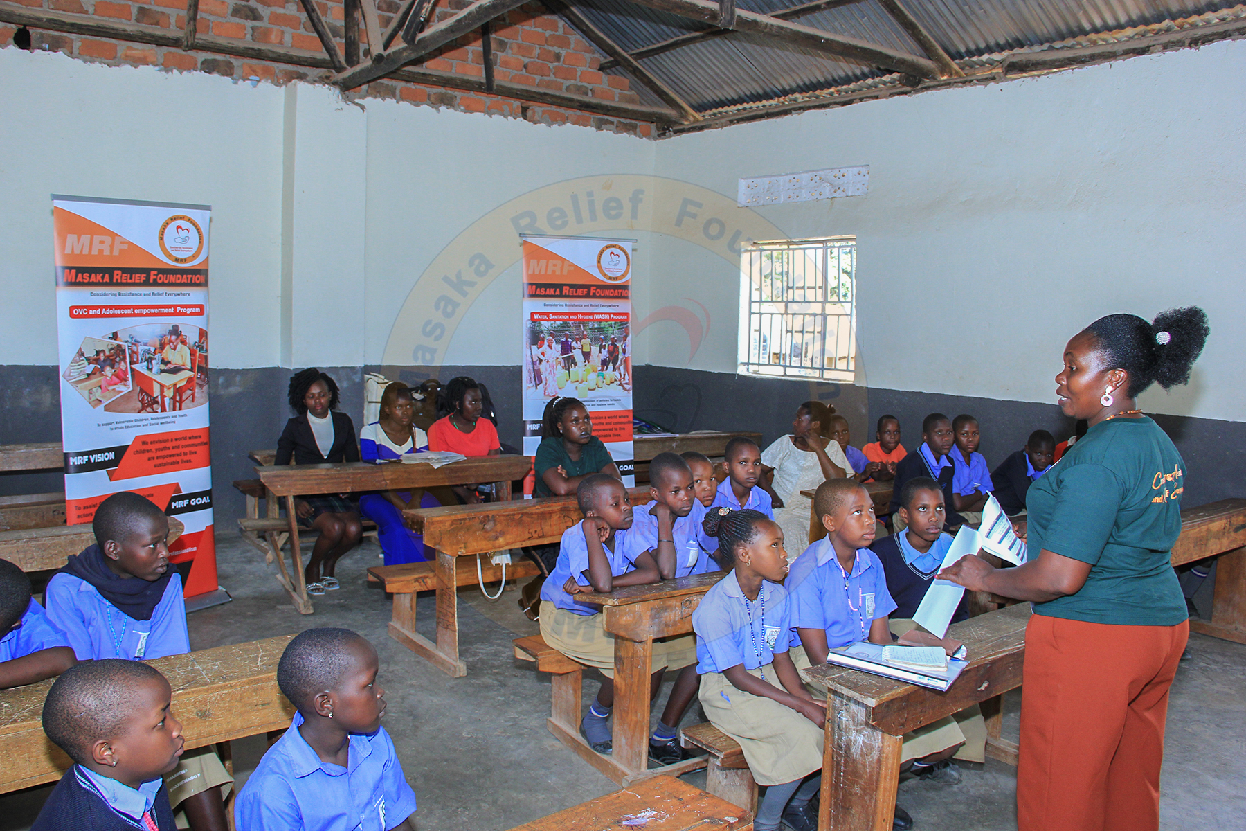 MRF education outreach session with students and teachers